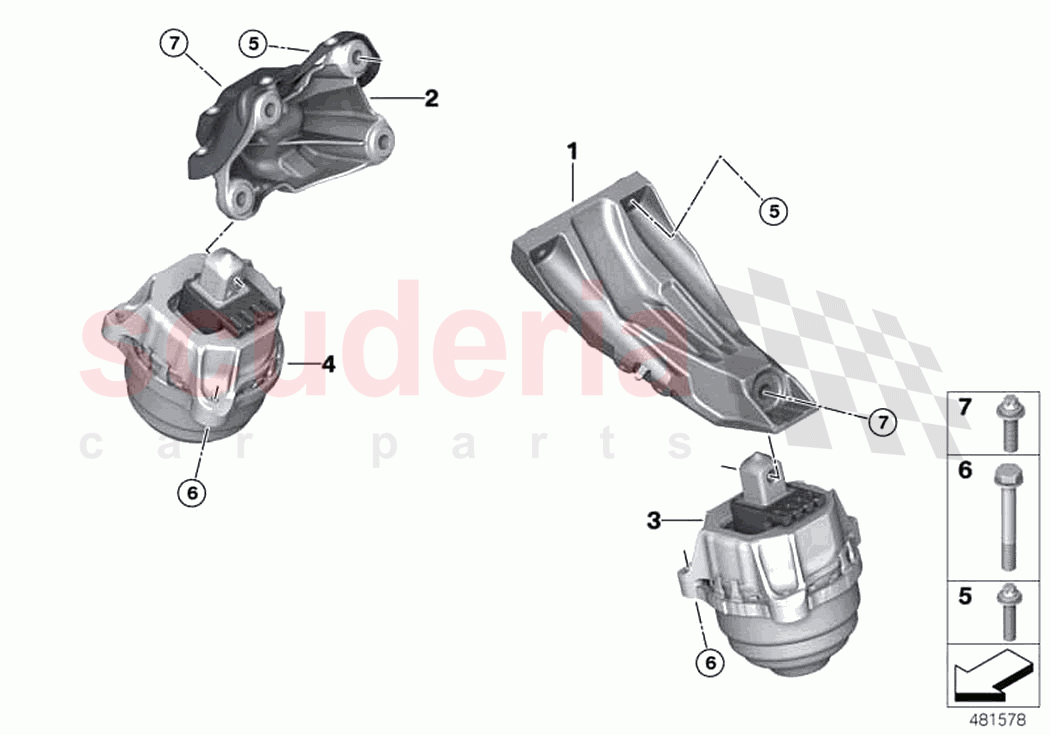 Engine Suspension of Rolls Royce Rolls Royce Ghost RR21(2019-2023)