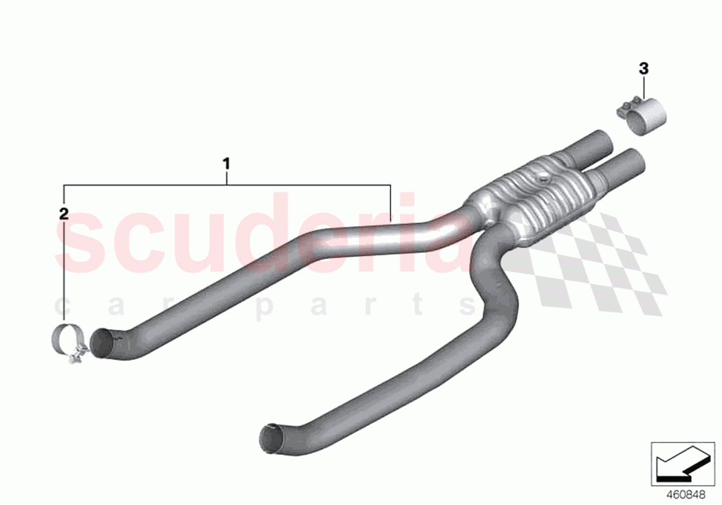 Front silencer of Rolls Royce Rolls Royce Ghost RR21(2019-2023)
