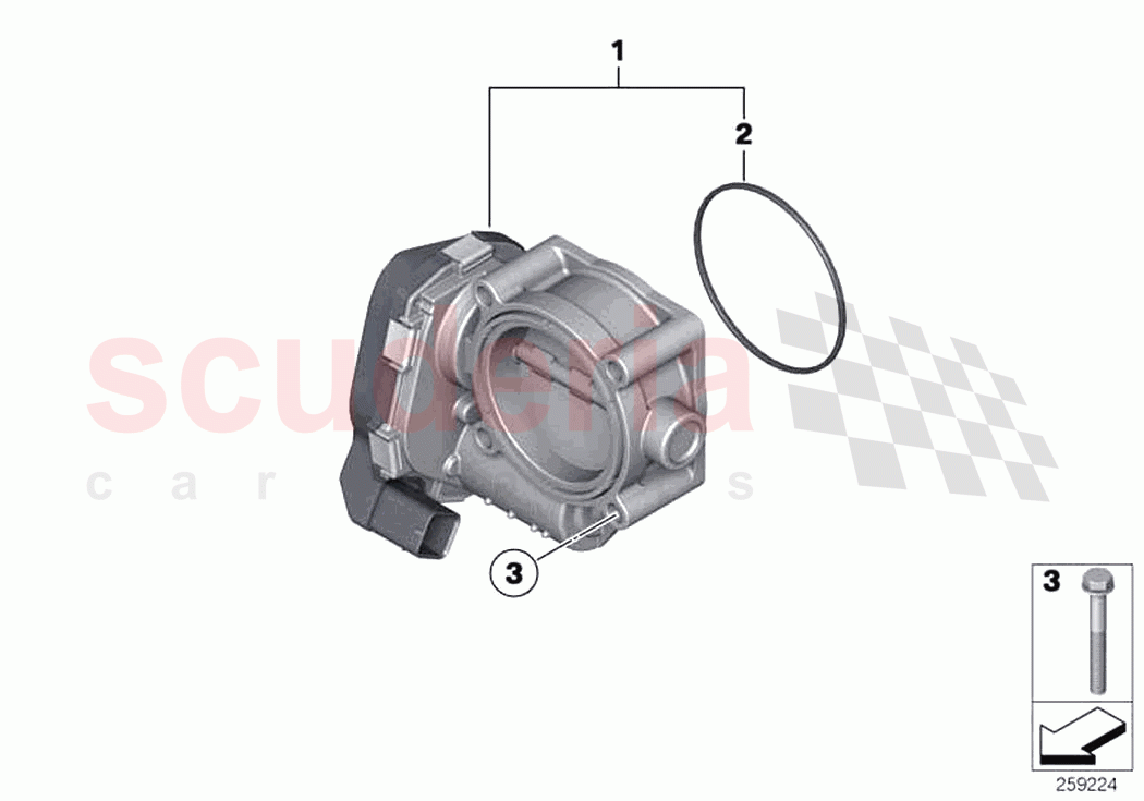 Throttle housing Assy of Rolls Royce Rolls Royce Ghost RR21(2019-2023)