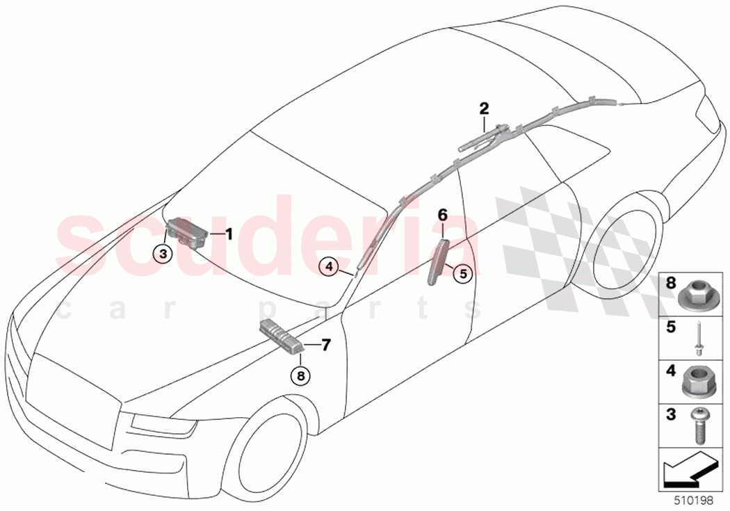 Airbag of Rolls Royce Rolls Royce Ghost RR21(2019-2023)