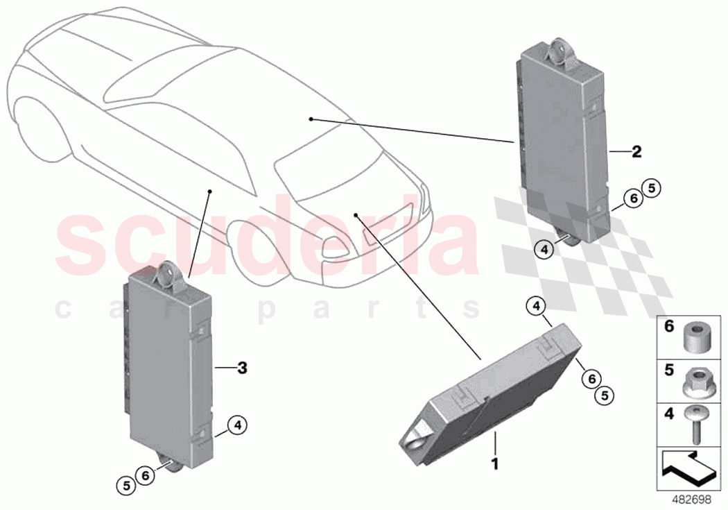 Control unit coach door of Rolls Royce Rolls Royce Ghost RR21(2019-2023)