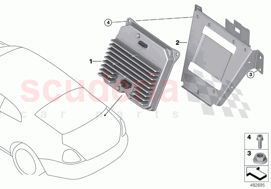 Control unit Power Control Unit PCU of Rolls Royce Rolls Royce Ghost RR21(2019-2023)