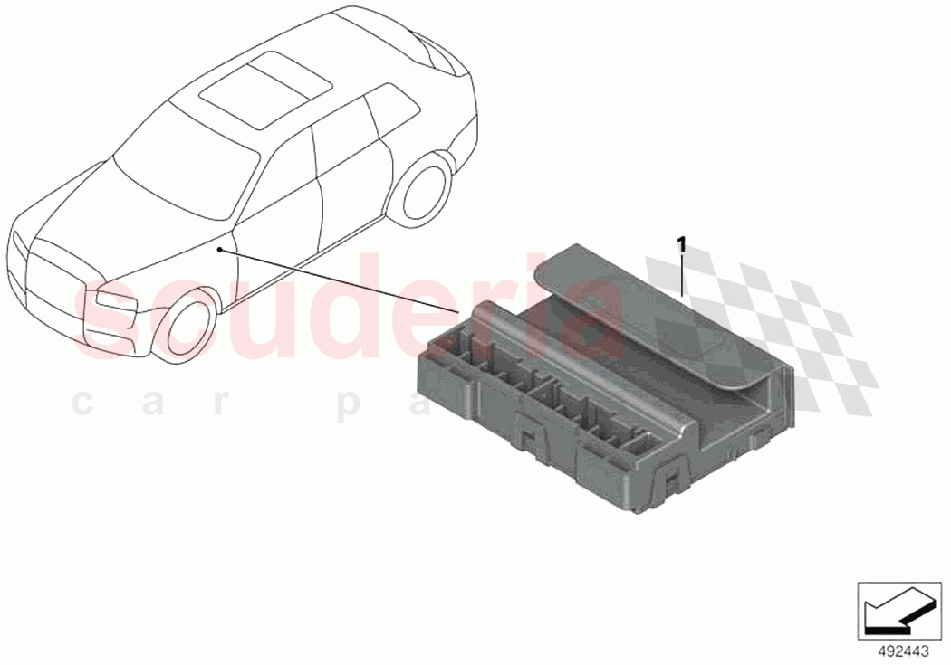 Ethernet switch box of Rolls Royce Rolls Royce Ghost RR21(2019-2023)