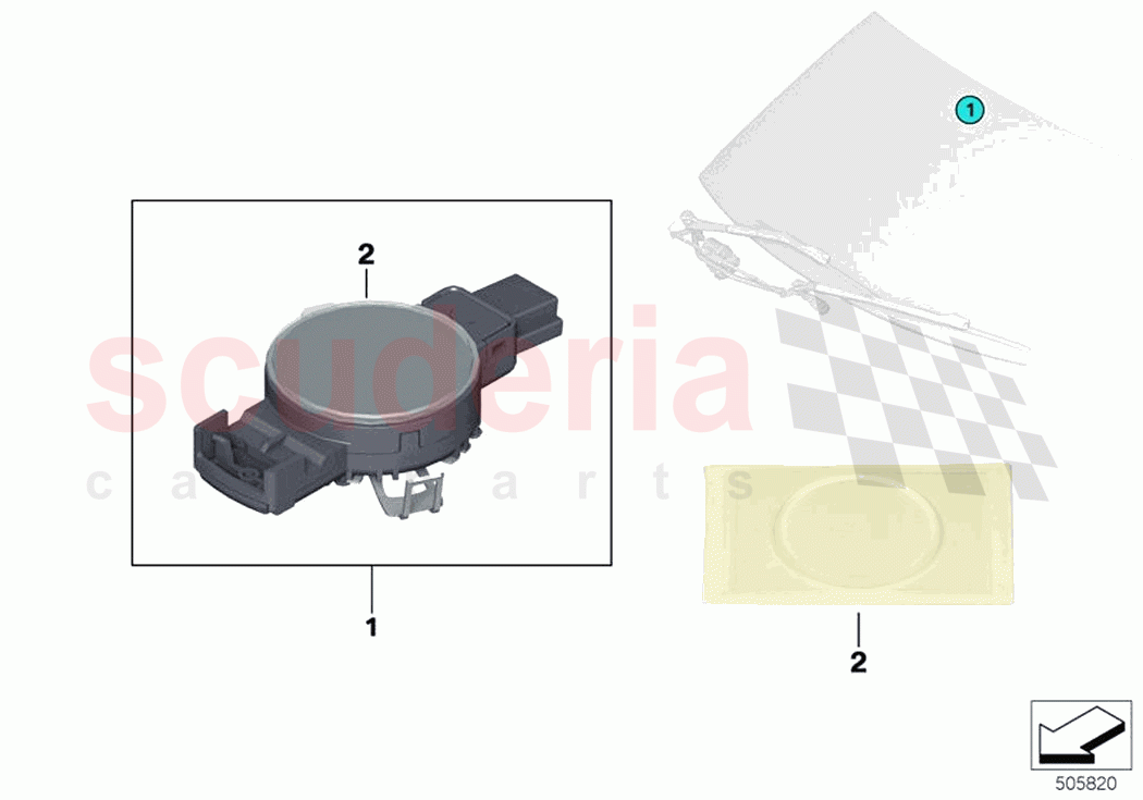 Sensor rain light solar condensation of Rolls Royce Rolls Royce Ghost RR21(2019-2023)