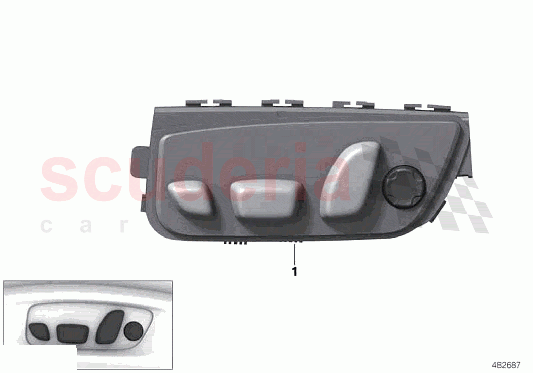 Switch seat adjustment of Rolls Royce Rolls Royce Ghost RR21(2019-2023)