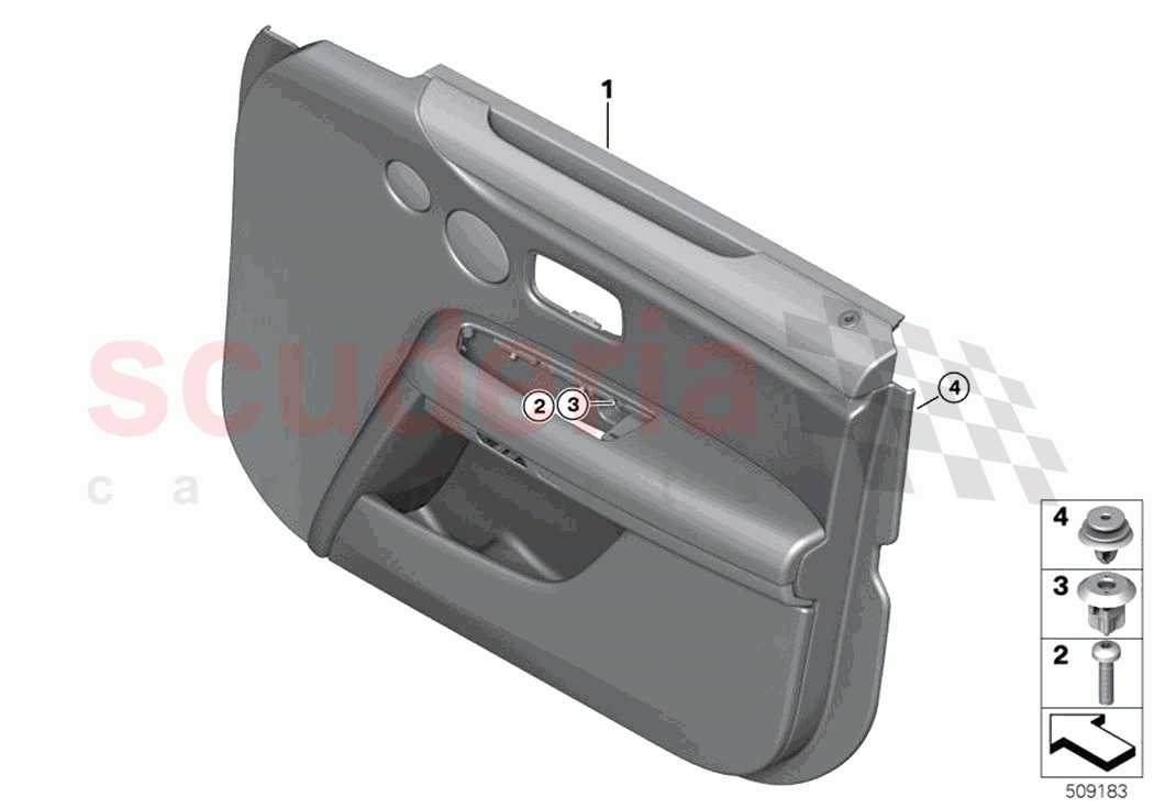 Door trim panel front of Rolls Royce Rolls Royce Ghost RR21(2019-2023)