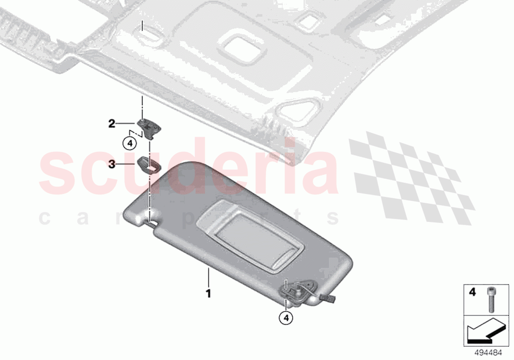 Sun visors of Rolls Royce Rolls Royce Ghost RR21(2019-2023)