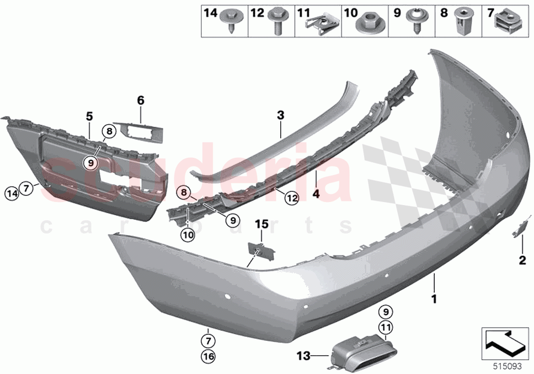 Trim panel rear of Rolls Royce Rolls Royce Ghost RR21(2019-2023)
