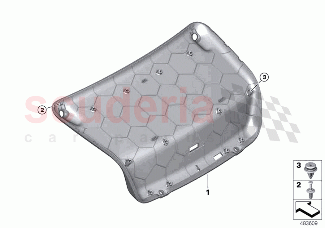 Trim panel trunk lid of Rolls Royce Rolls Royce Ghost RR21(2019-2023)