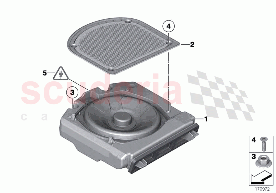 Components central bass of Rolls Royce Rolls Royce Ghost RR4(2017-2019)