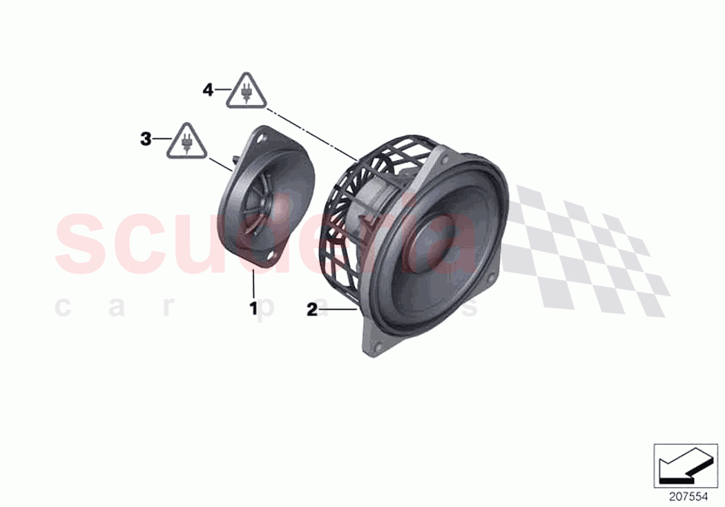 Single parts f front door top hifi syst of Rolls Royce Rolls Royce Ghost RR4(2017-2019)