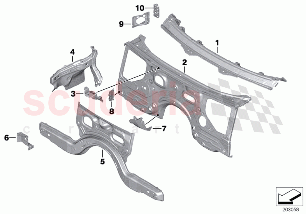 Splash wall parts of Rolls Royce Rolls Royce Ghost RR4(2017-2019)