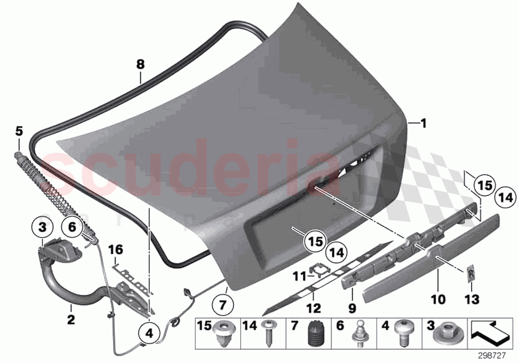Trunk lid of Rolls Royce Rolls Royce Ghost RR4(2017-2019)