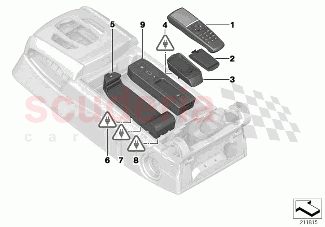 Single parts SA 6NB rear of Rolls Royce Rolls Royce Ghost RR4(2017-2019)