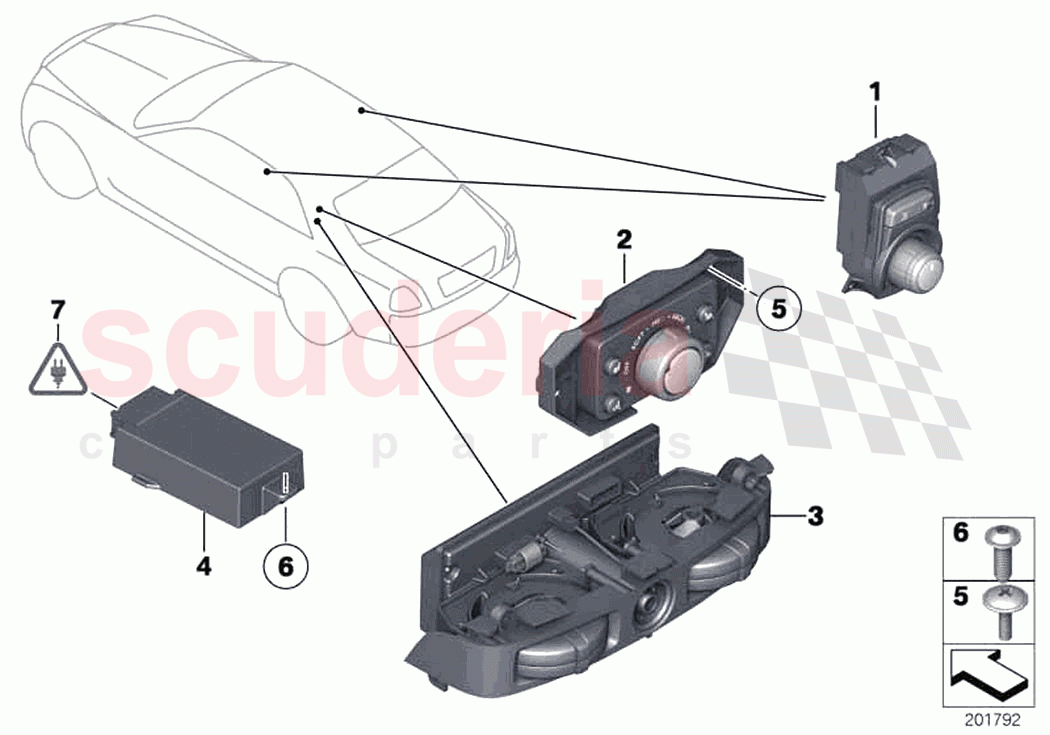 Operating unit automatic rear cabin A C of Rolls Royce Rolls Royce Ghost RR4(2017-2019)