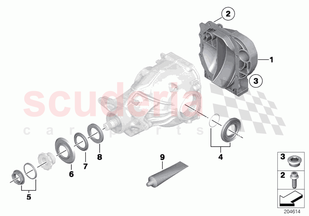 Final drive gasket set of Rolls Royce Rolls Royce Ghost RR4(2017-2019)