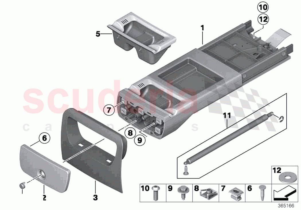 Ashtray rear of Rolls Royce Rolls Royce Ghost RR4(2017-2019)