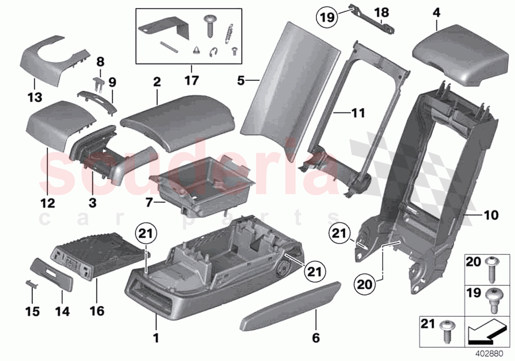 Rear seat centre armrest of Rolls Royce Rolls Royce Ghost RR4(2017-2019)