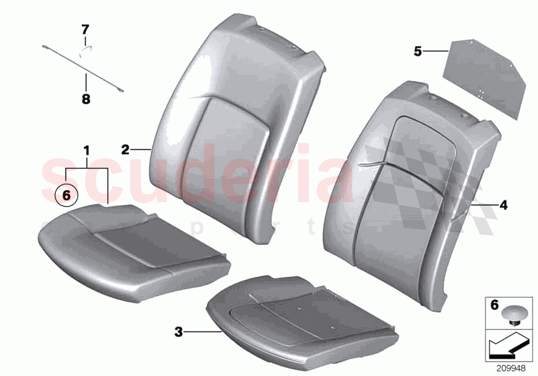 Seat front cushion cover basic seat of Rolls Royce Rolls Royce Ghost RR4(2017-2019)