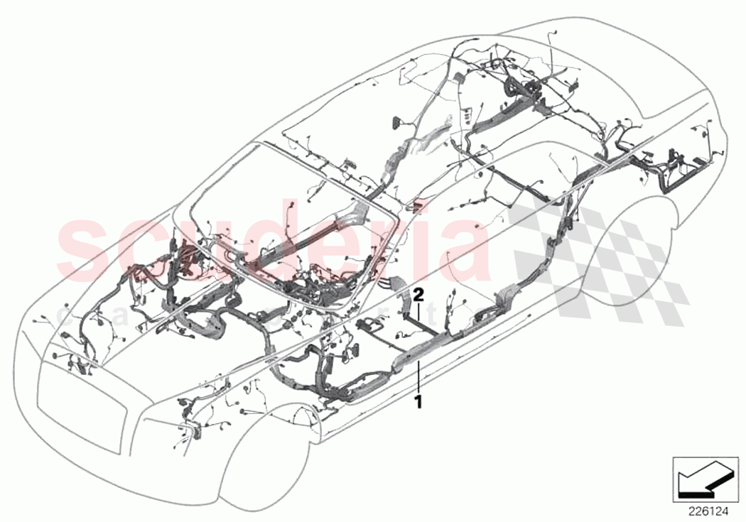 Main wiring harness duplicate of Rolls Royce Rolls Royce Ghost RR4(2017-2019)