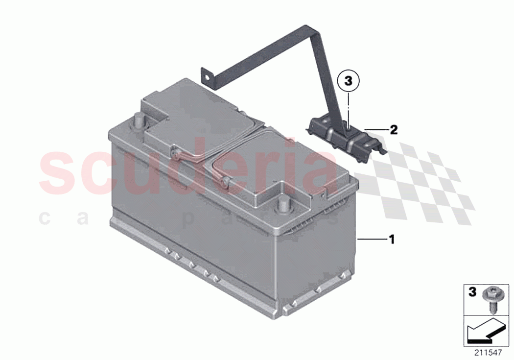 Original BMW battery of Rolls Royce Rolls Royce Ghost RR4(2017-2019)