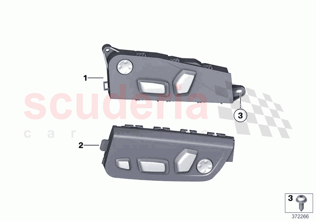 Seat adjustment switch front of Rolls Royce Rolls Royce Ghost RR4(2017-2019)