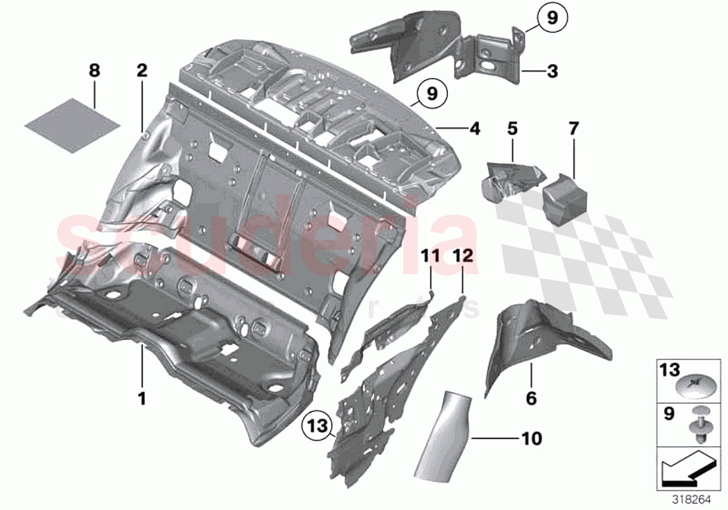 Sound insulating rear of Rolls Royce Rolls Royce Ghost RR4(2017-2019)