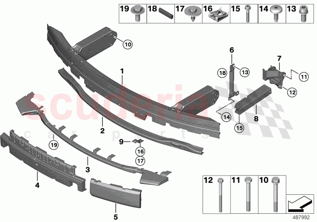 Support front of Rolls Royce Rolls Royce Ghost RR4(2017-2019)