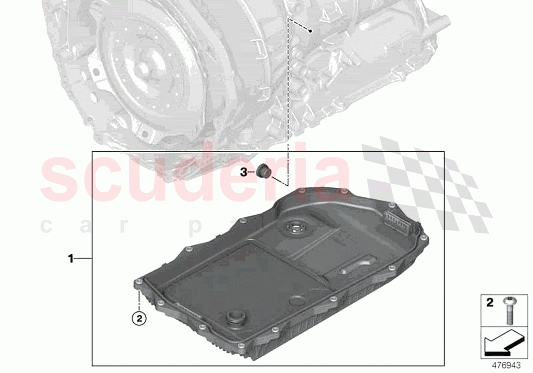 GA8HP95Z oil sump of Rolls Royce Rolls Royce Phantom Extended RR12(2017-2023)