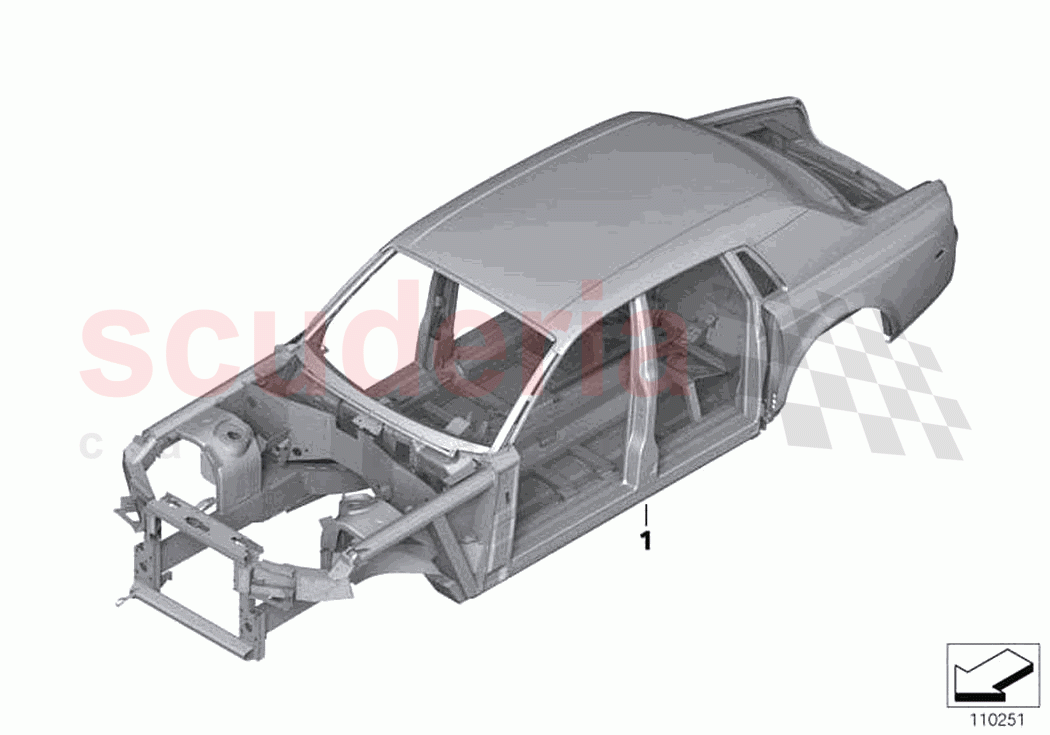 Body skeleton of Rolls Royce Rolls Royce Phantom Extended RR12(2017-2023)