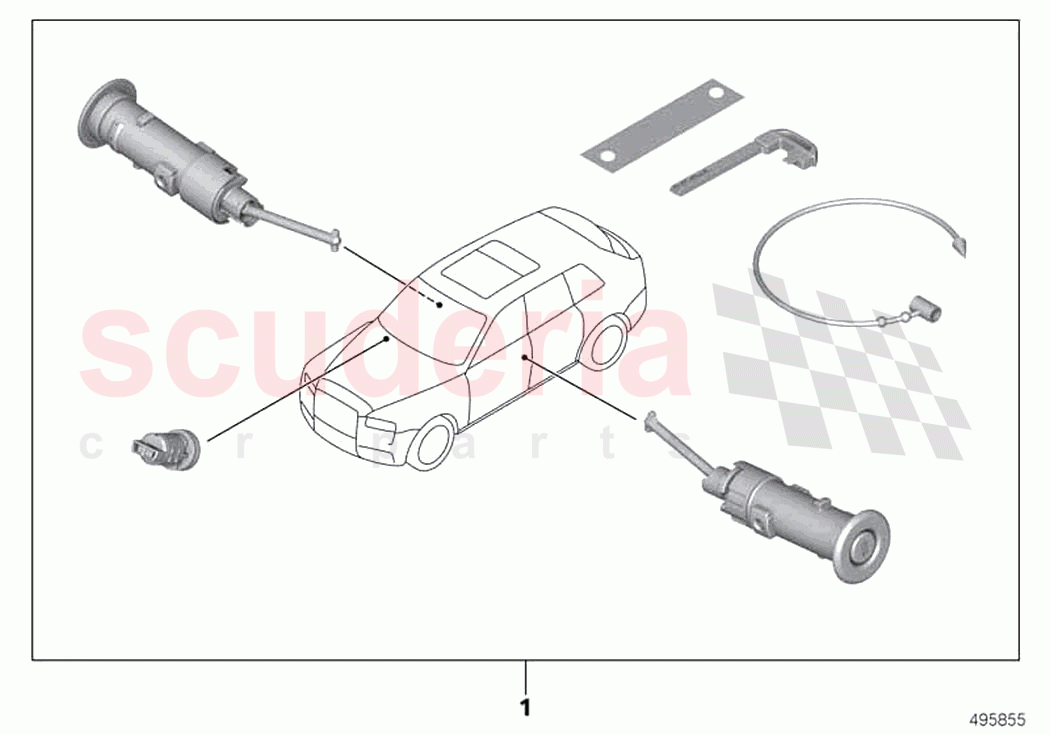 Simultaneous locking key of Rolls Royce Rolls Royce Phantom Extended RR12(2017-2023)