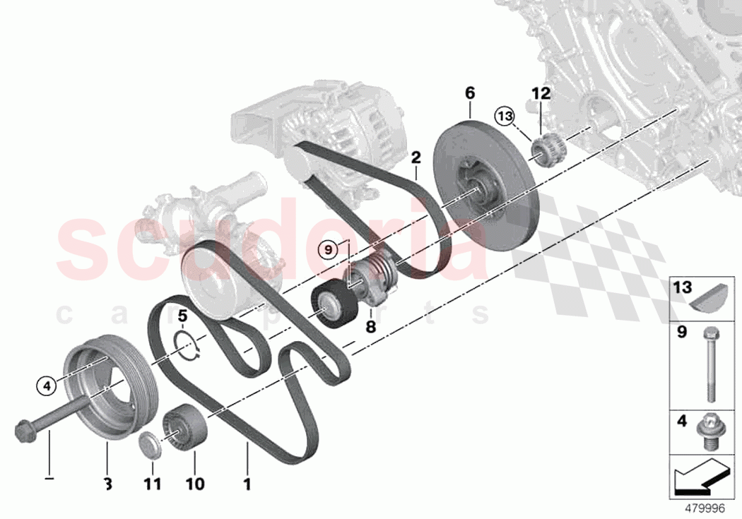 Belt Drive of Rolls Royce Rolls Royce Phantom Extended RR12(2017-2023)