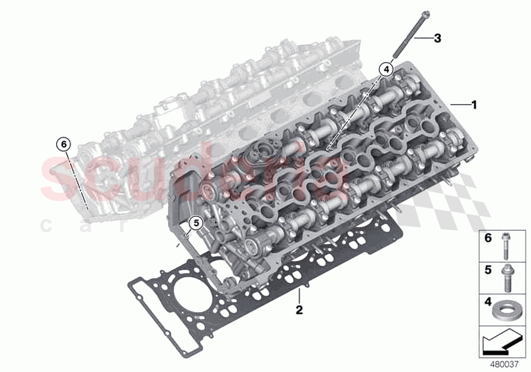 Cylinder head of Rolls Royce Rolls Royce Phantom Extended RR12(2017-2023)