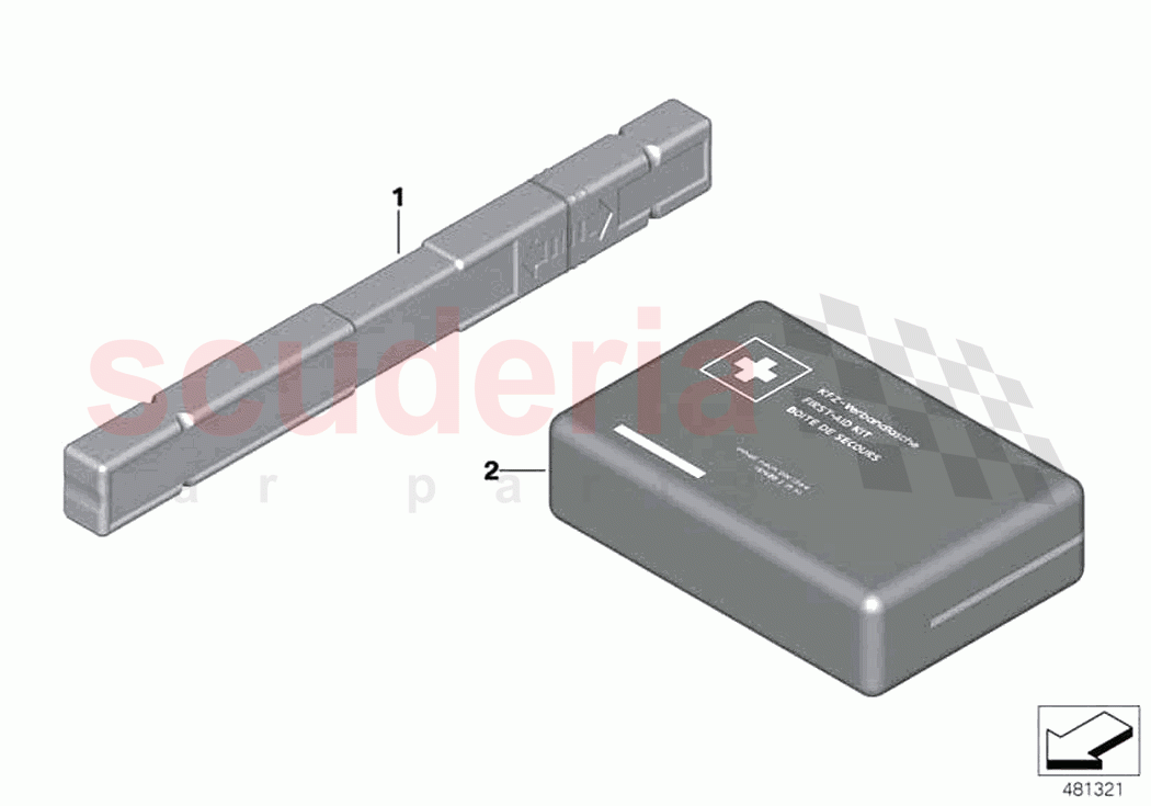 Warning triangle and first aid kit of Rolls Royce Rolls Royce Phantom Extended RR12(2017-2023)