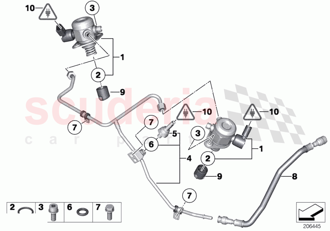 High pressure pump Tubing of Rolls Royce Rolls Royce Phantom Extended RR12(2017-2023)