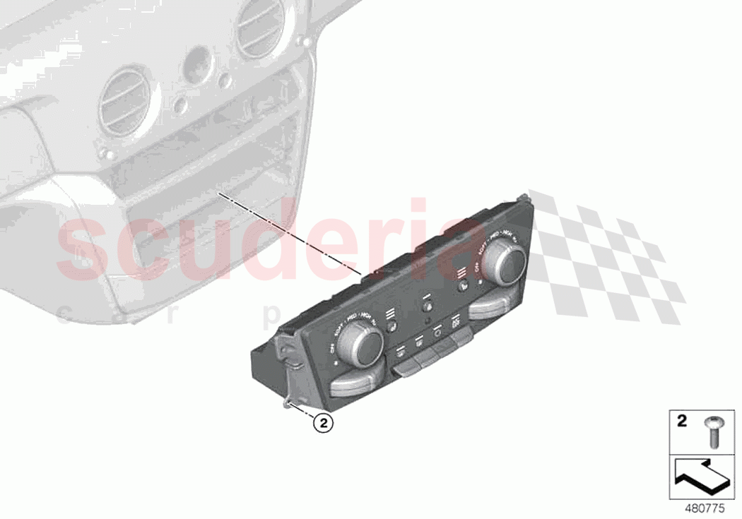 Air Conditioning Control of Rolls Royce Rolls Royce Phantom Extended RR12(2017-2023)