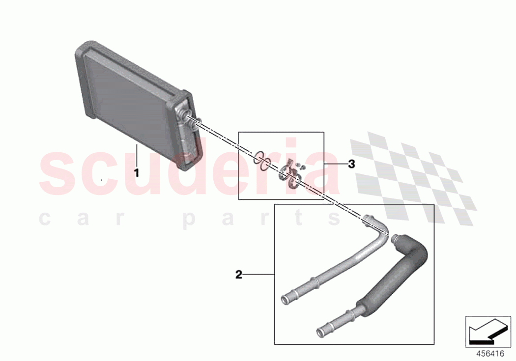 Heater radiator of Rolls Royce Rolls Royce Phantom Extended RR12(2017-2023)