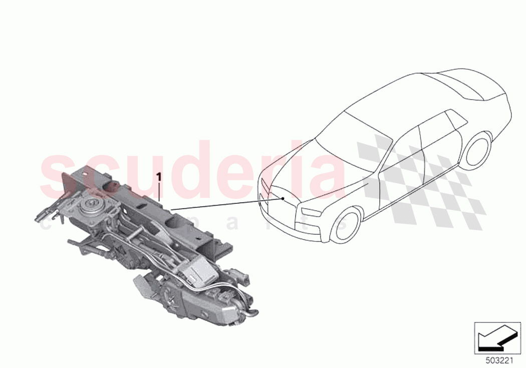Retrofit uplit Spirit of Ecstasy of Rolls Royce Rolls Royce Phantom Extended RR12(2017-2023)