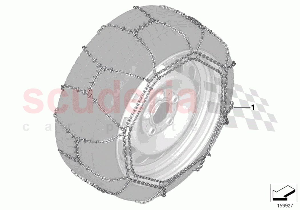 Snow chain of Rolls Royce Rolls Royce Phantom Extended RR12(2017-2023)