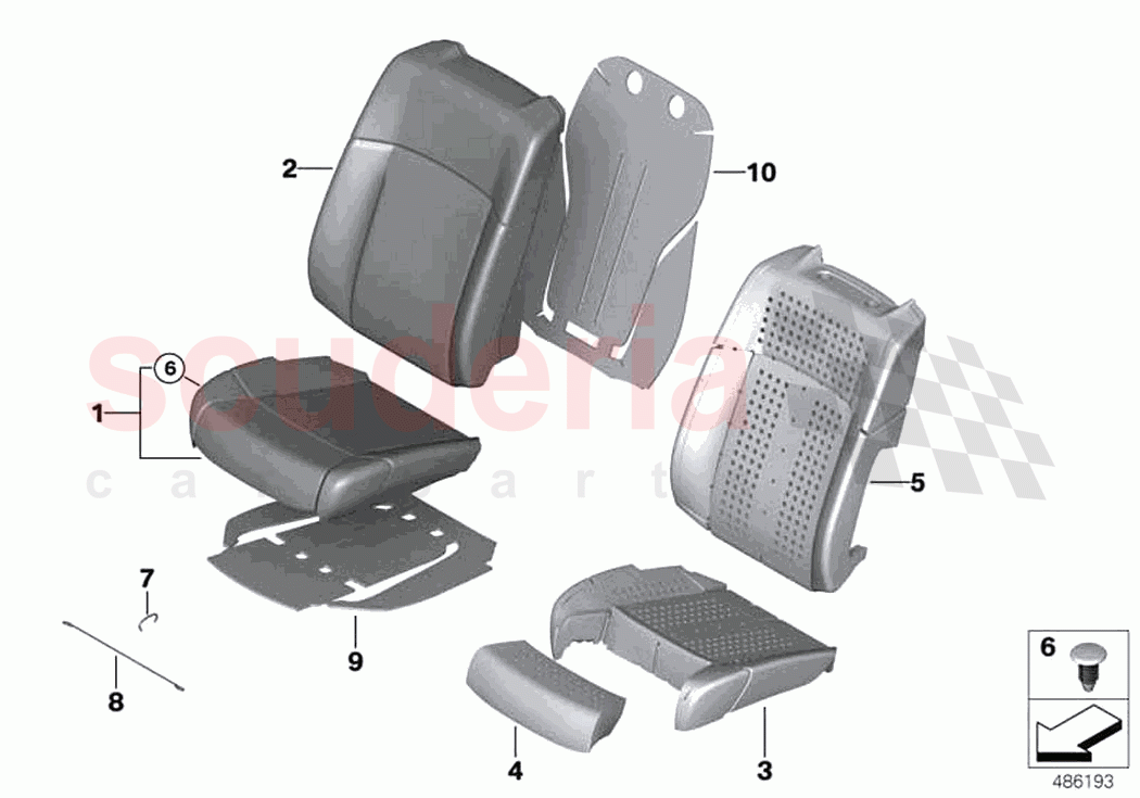Seat front cushion cover A C seat of Rolls Royce Rolls Royce Phantom Extended RR12(2017-2023)