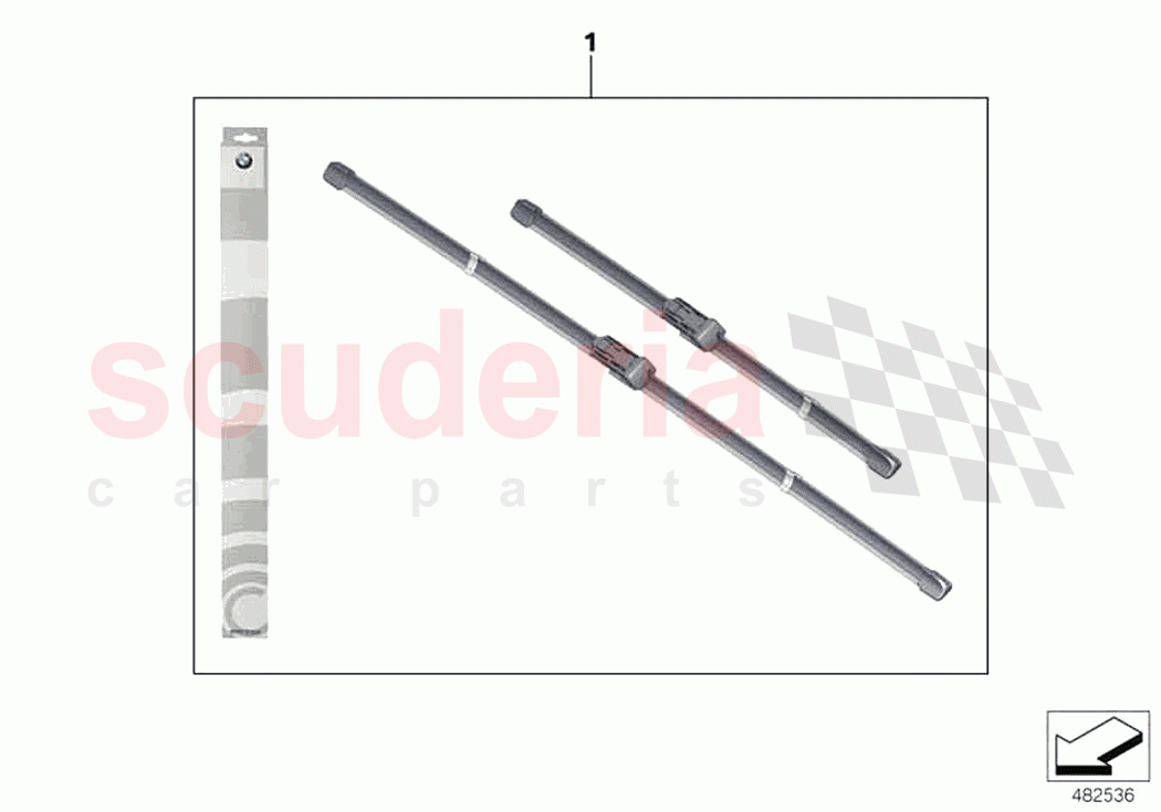 Set wiper blades of Rolls Royce Rolls Royce Phantom Extended RR12(2017-2023)