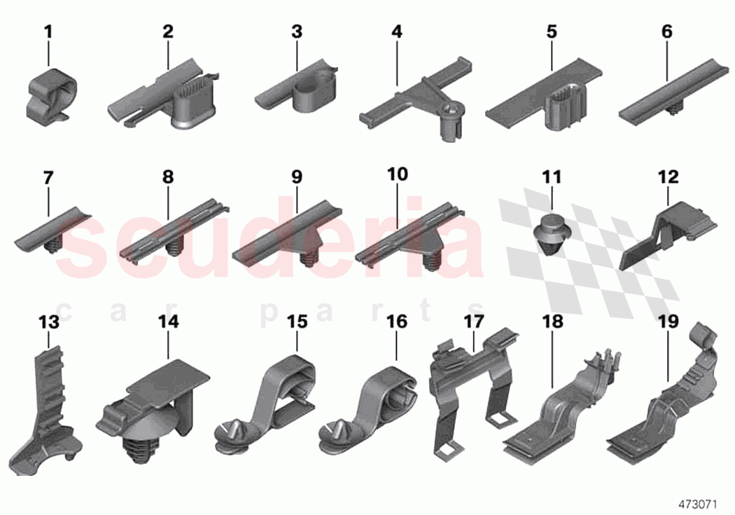 Various cable holders of Rolls Royce Rolls Royce Phantom Extended RR12(2017-2023)