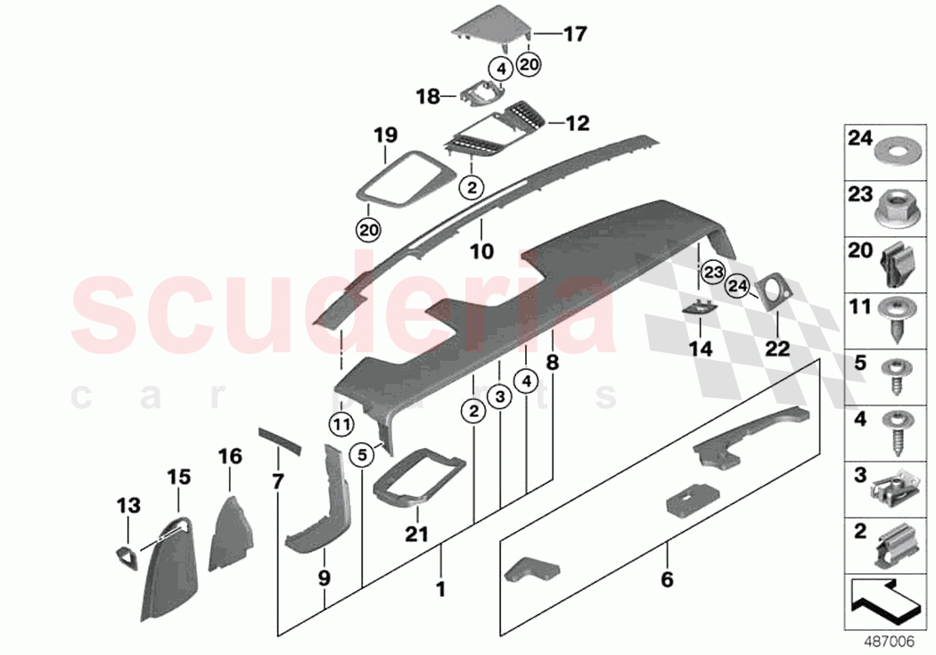Instrument panel upper part of Rolls Royce Rolls Royce Phantom Extended RR12(2017-2023)