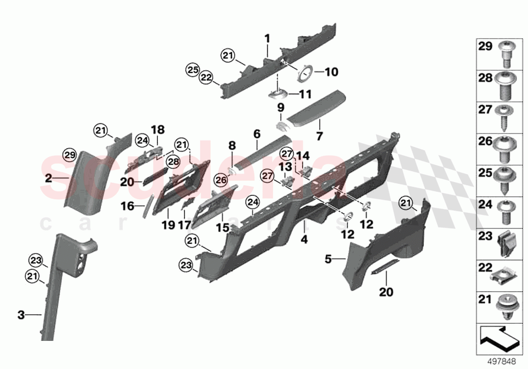 Partition wall passenger area of Rolls Royce Rolls Royce Phantom Extended RR12(2017-2023)