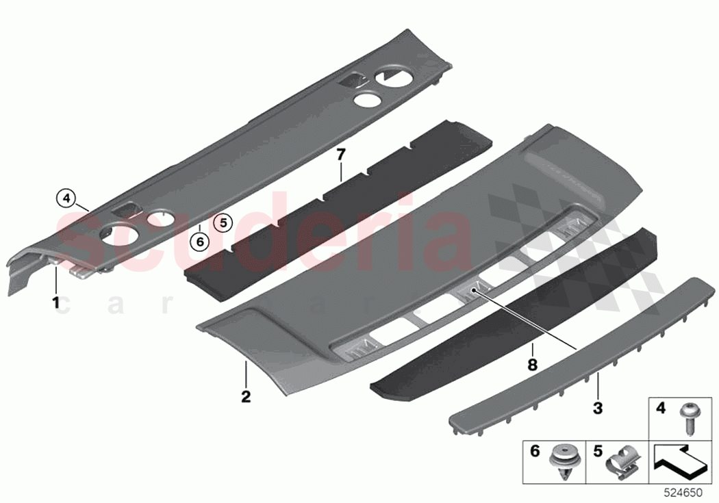 Rear window shelf of Rolls Royce Rolls Royce Phantom Extended RR12(2017-2023)