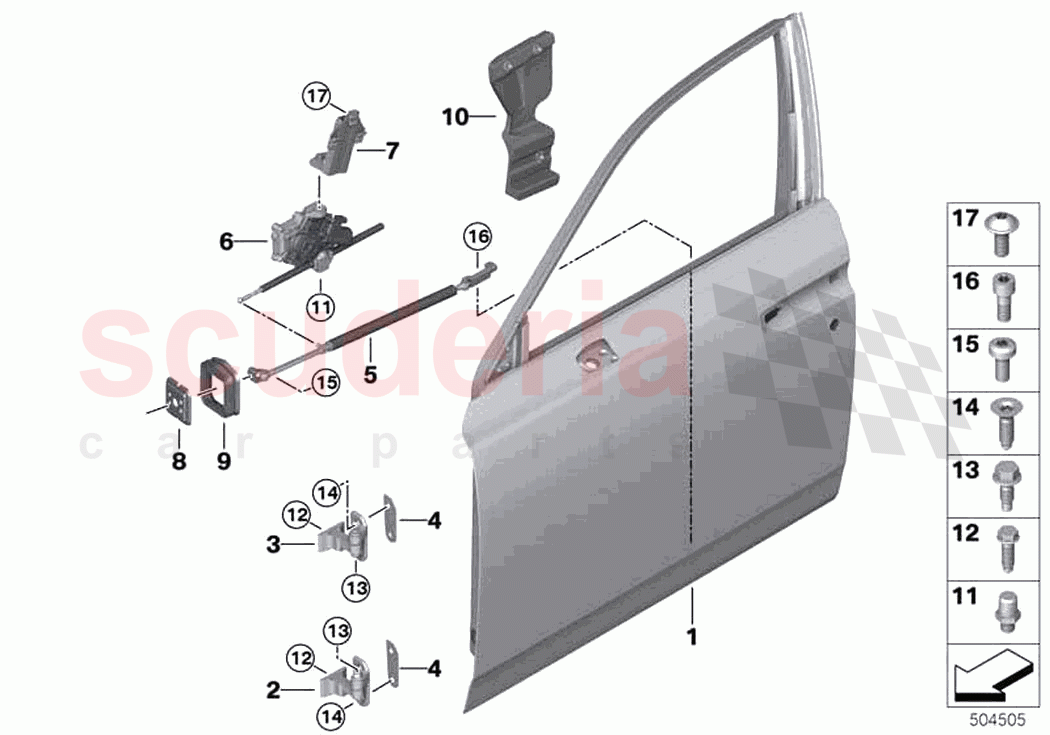 Front door hinge door brake of Rolls Royce Rolls Royce Phantom RR11(2017-2023)