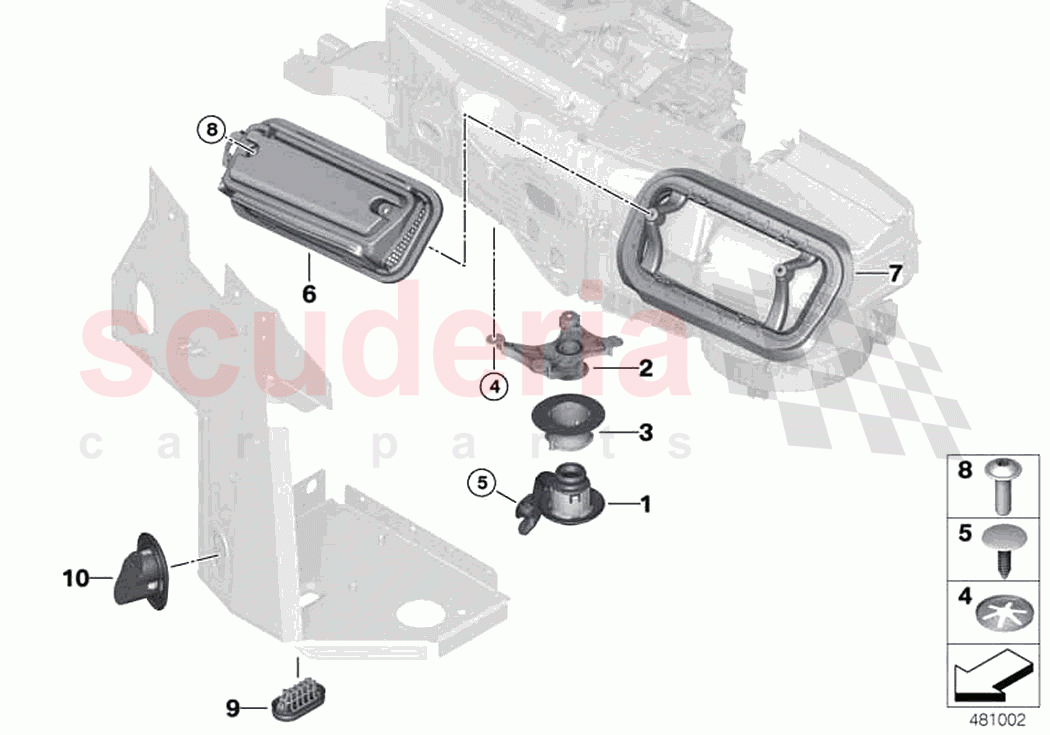 Assorted grommets seals of Rolls Royce Rolls Royce Phantom RR11(2017-2023)