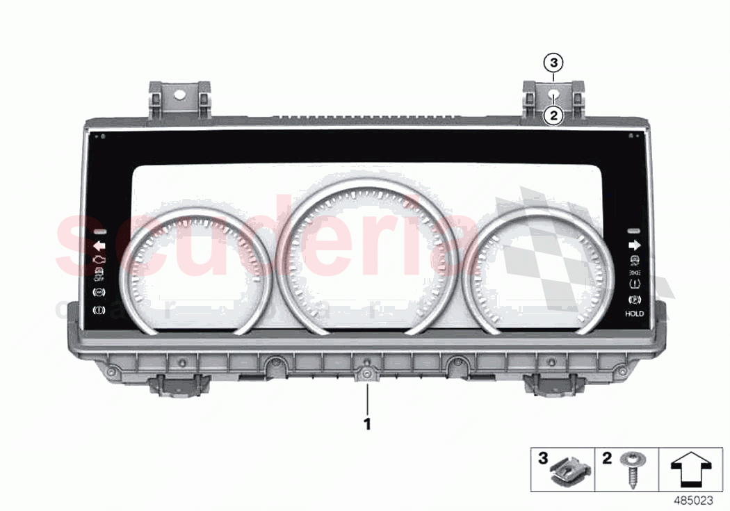 Instrument cluster of Rolls Royce Rolls Royce Phantom RR11(2017-2023)