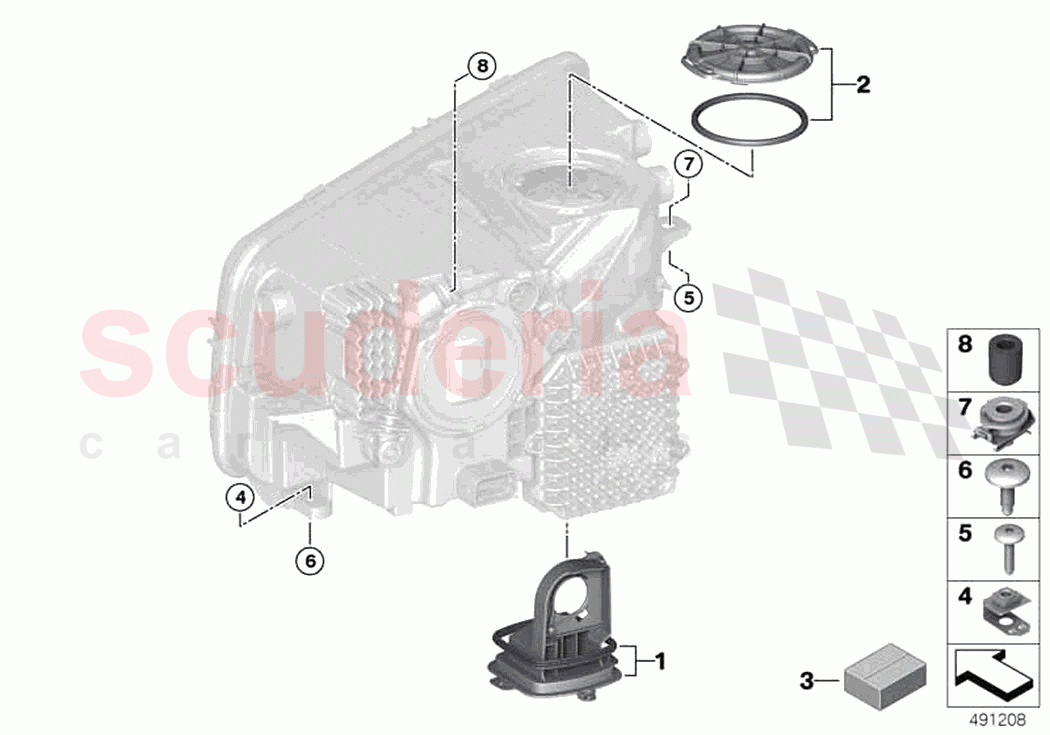 Single components for headlight of Rolls Royce Rolls Royce Phantom RR11(2017-2023)