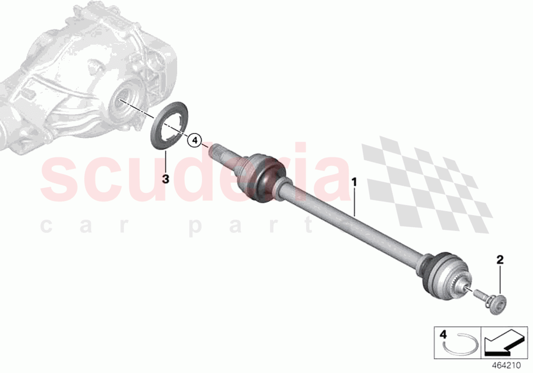 Output shaft of Rolls Royce Rolls Royce Phantom RR11(2017-2023)